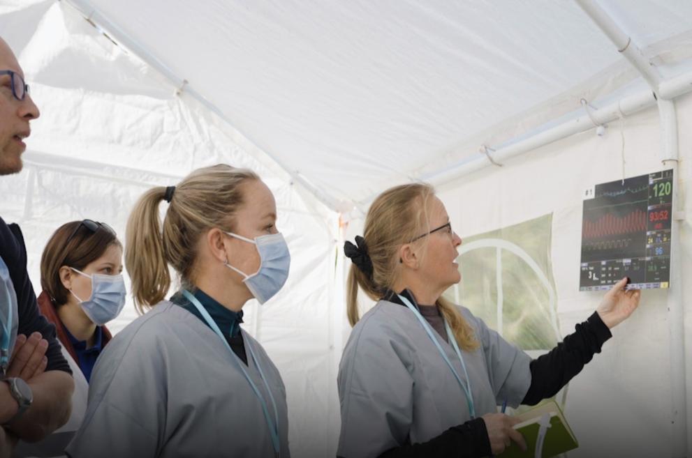Scandinavian Burn Assesment Team assesses patients