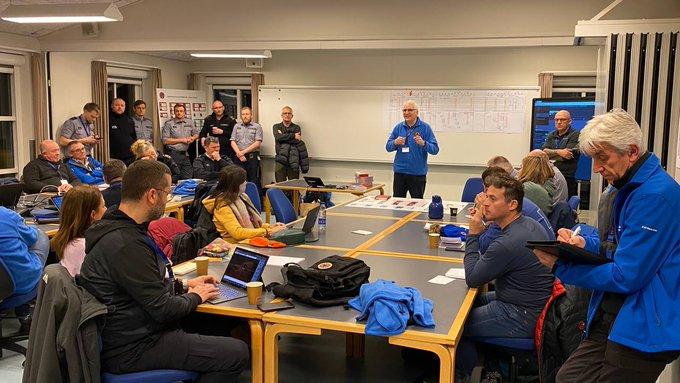 The Command Post at the urban search and rescue MODEX exercise in Denmark
