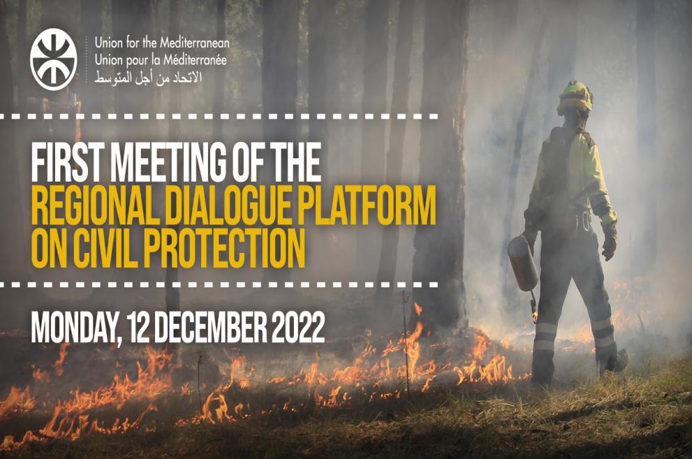 Image advertising the Union for the Mediterranean regional dialogue event