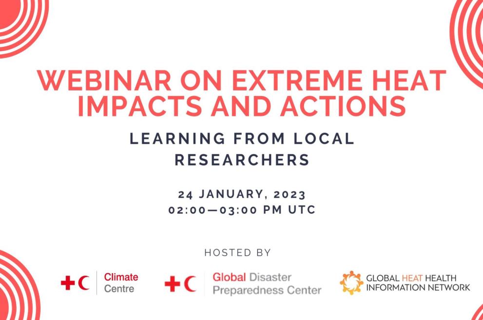Webinar on extreme weather heat and impacts and actions