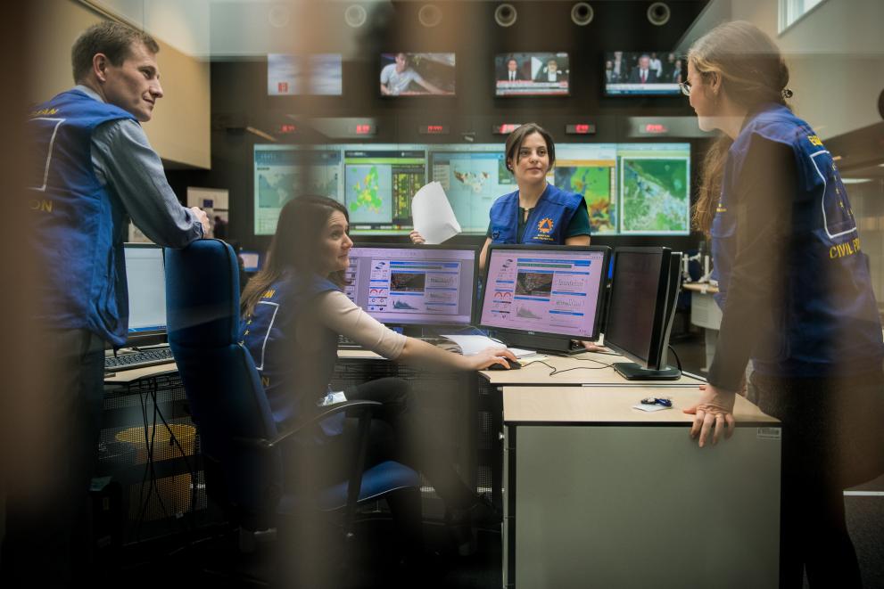 Emergency Response Coordination Centre in Brussels 