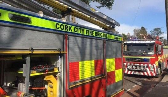 Two Cork City Fire Brigade fire appliances