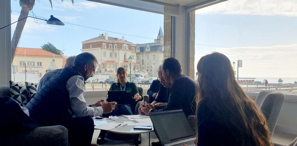 Participants in the MRS working in a group