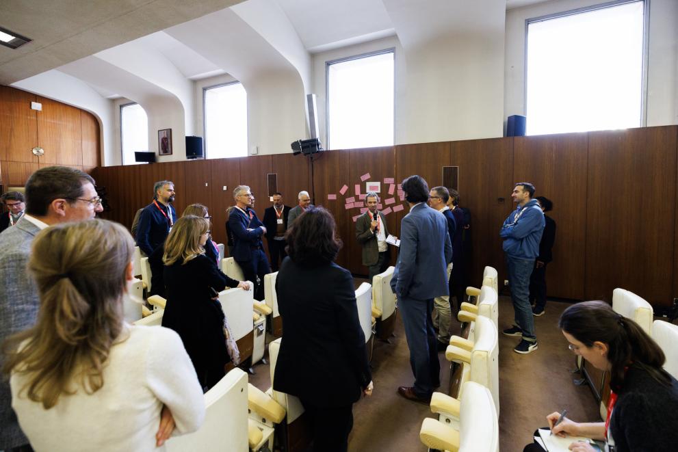 Some participants during one of the workshops during the WFRM Clustering Event 