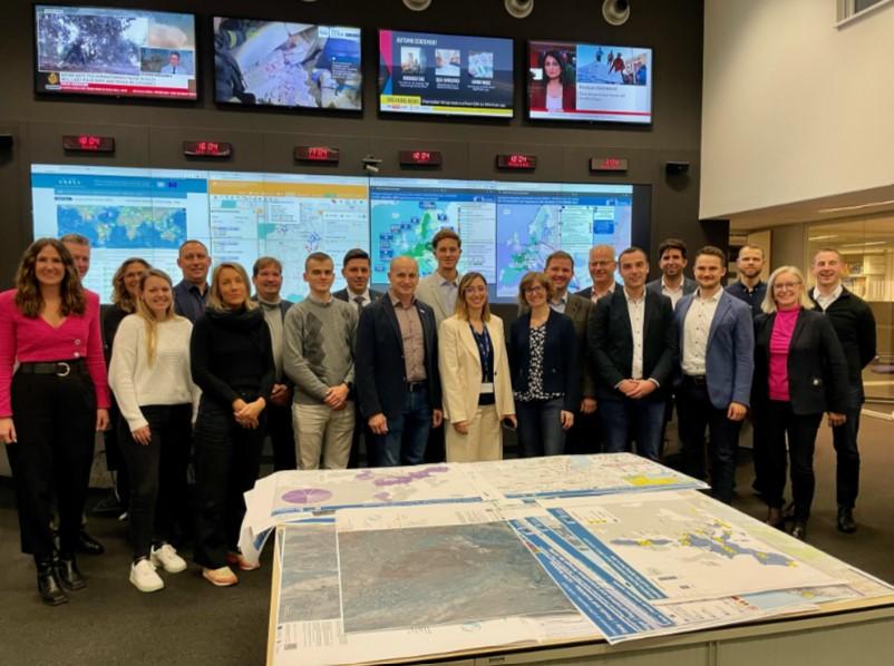 FORMATEX 23 Project Exercise Team visiting the Emergency Response Coordination Centre (ERCC)