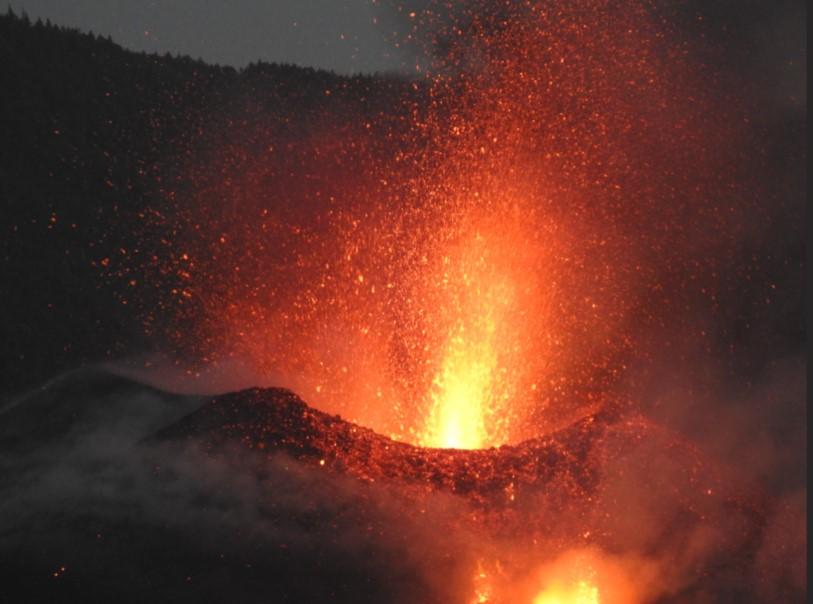 Canary Island Volcano Eruption.