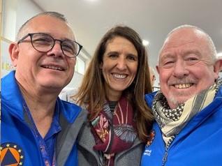 Patricia Gaspar with Alan and Rene