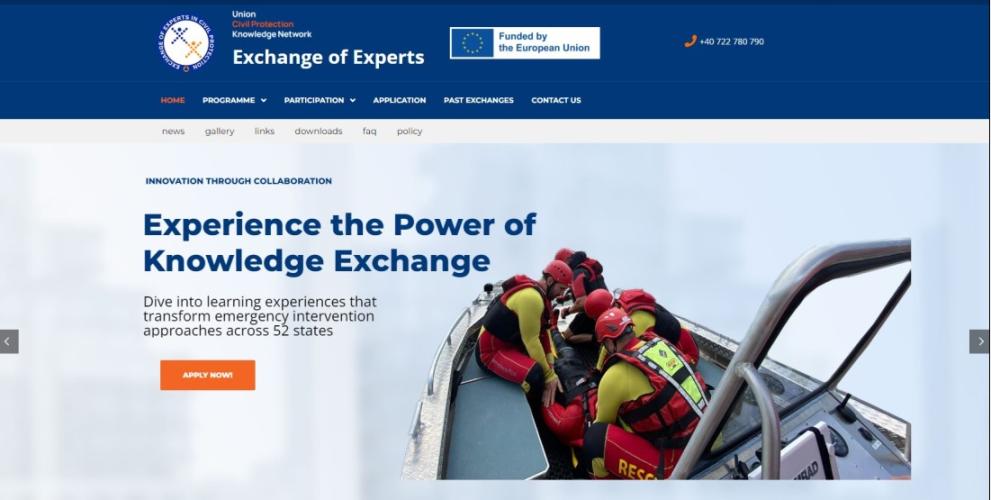 Exchange of Experts Programme home page 