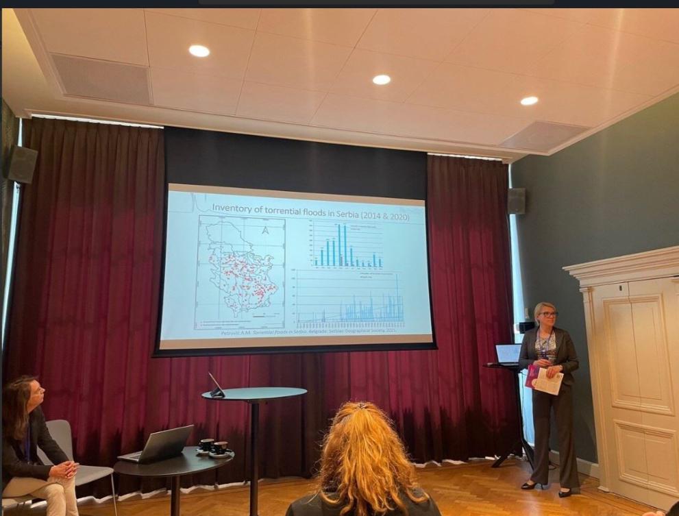 Ana Petrović during one of the workshops as part  of the 3rd International Conference on Natural Hazards and Risks in a Changing World: Addressing Compound and Multi-Hazard Risk.