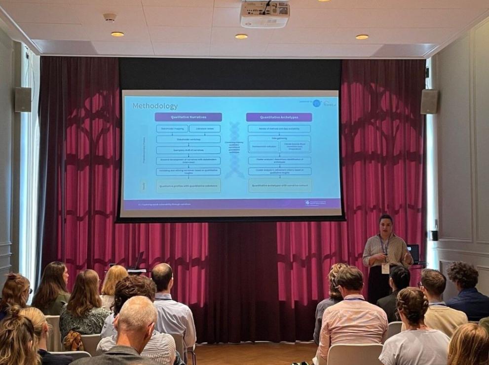 Julia Beier at the 3rd International Conference on Natural Hazards and Risks in a Changing World: Addressing Compound and Multi-Hazard Risk.