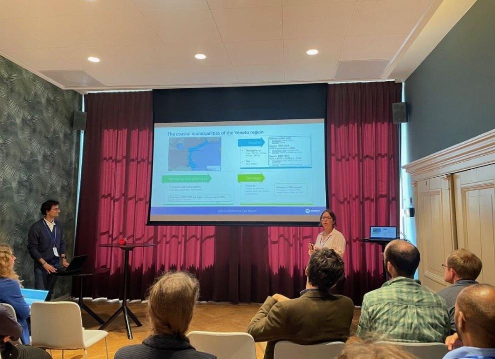 Maria Katherina Dal Barco during her presentation at the 3rd International Conference on Natural Hazards and Risks in a Changing World: Addressing Compound and Multi-Hazard Risk..