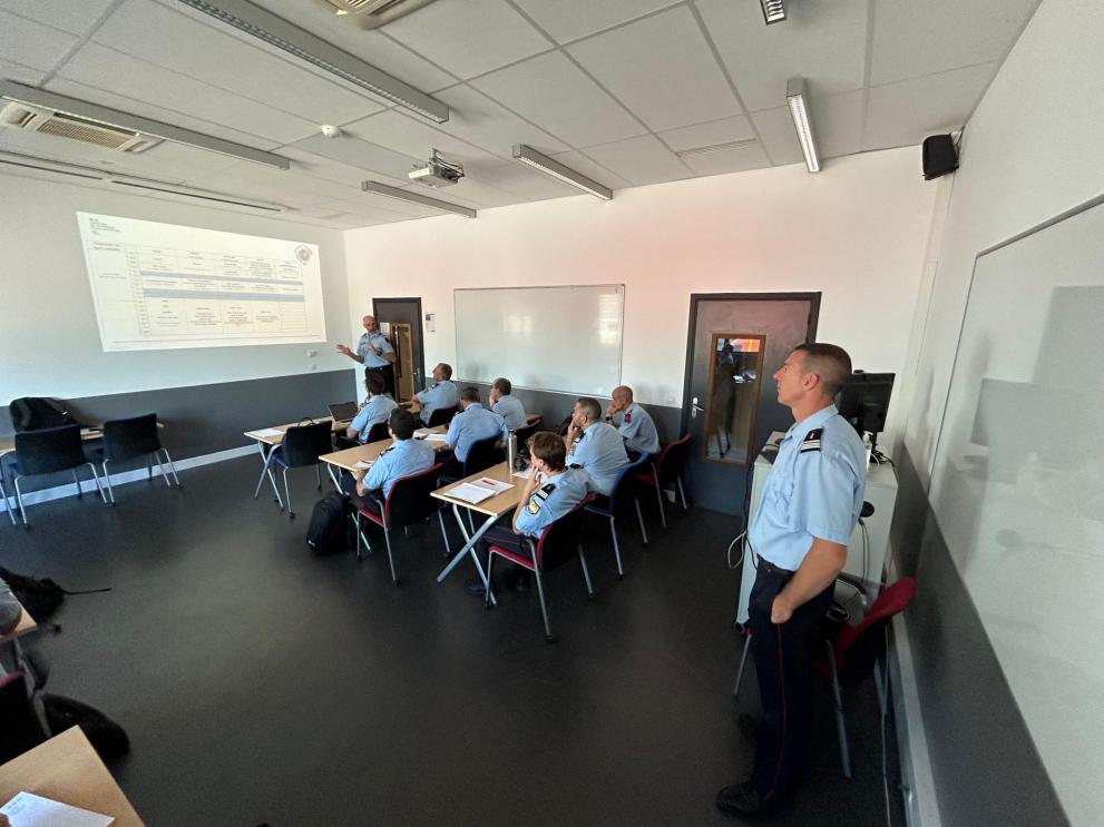 Liaison Officers during the first Host Nation Support LO training course. 