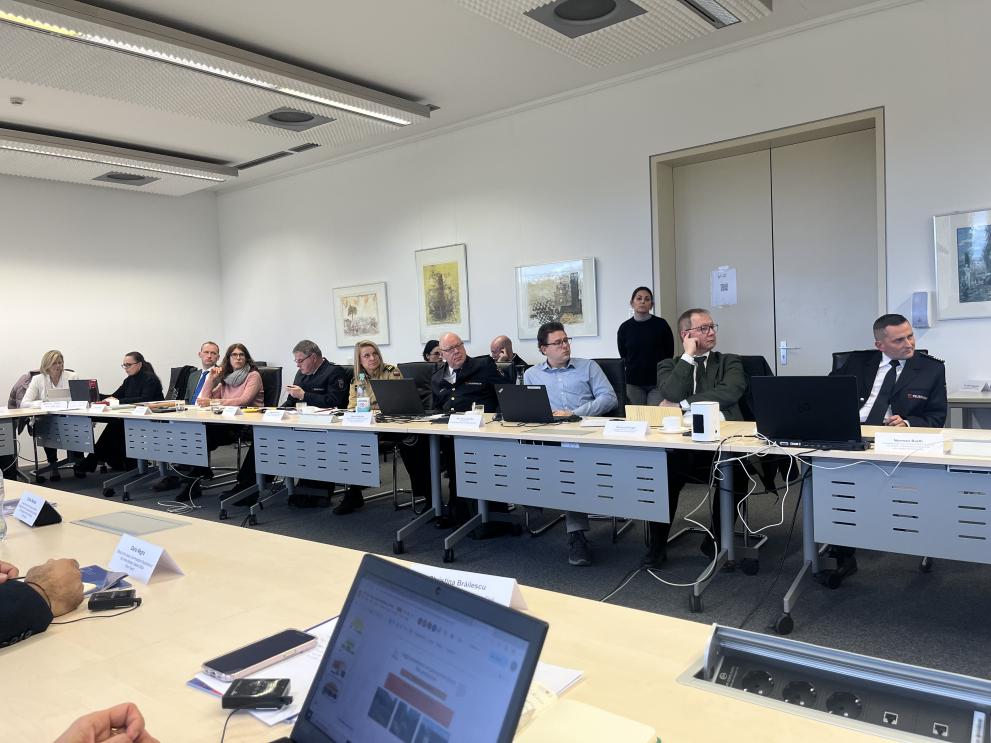 Civil Protection experts attending the last Wildfire Peer Review mission in Brandenburg.