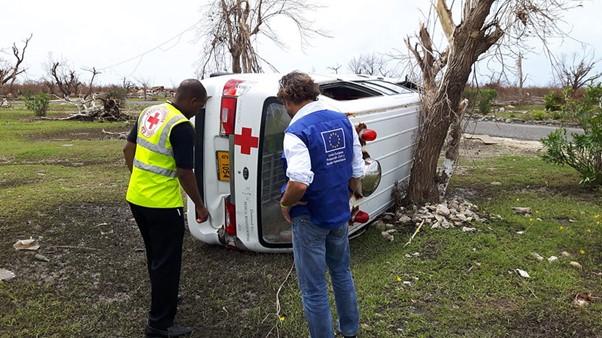 EU response to hurricane Irma, Antigua, September 2017. 