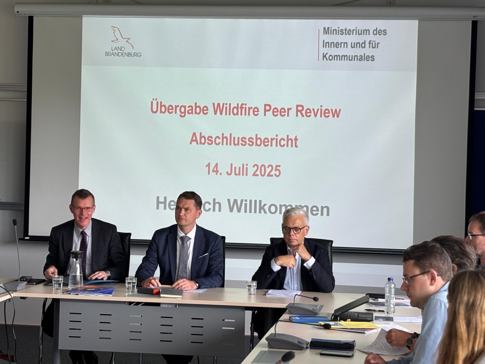 The Directo General of DG ECHO during one of the sessions. 