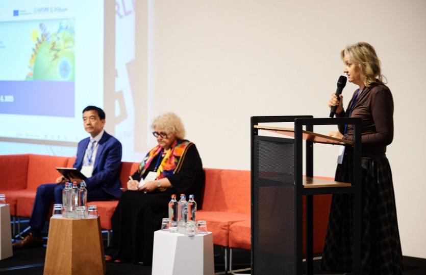 Hanna during the opening speech of the last TAFF workshop.