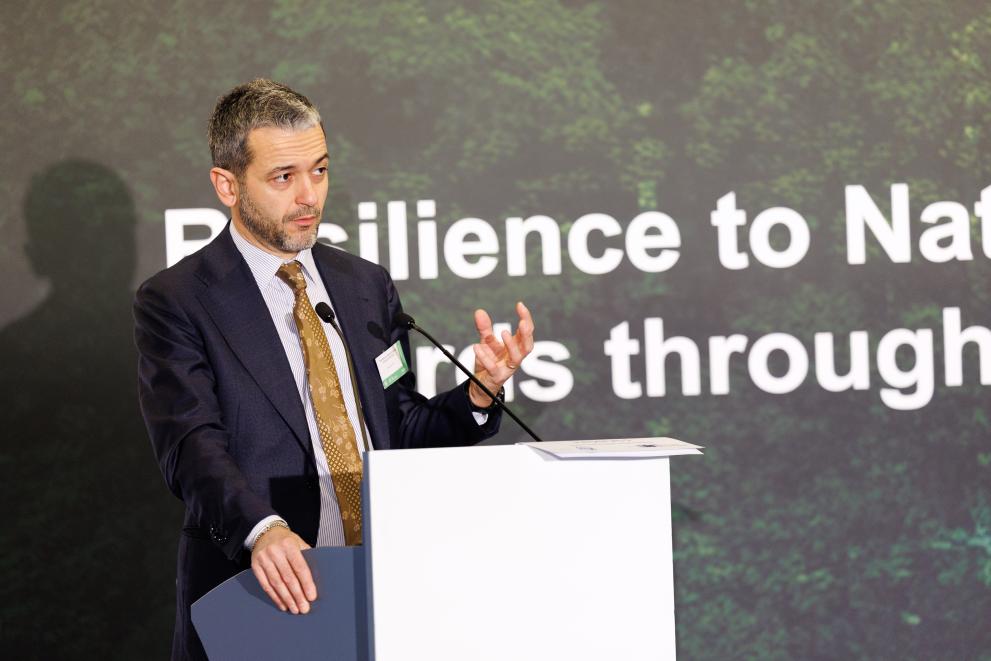 Deputy Head of Unit delivers his keynote during the 3rd meeting.