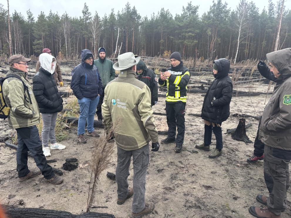 Civil Protection experts during a field exercise.