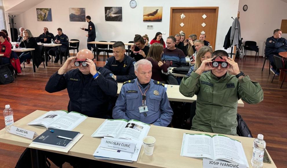 first responders attend a training on how to communicate with persons with different types of disabilities during emergencies.
