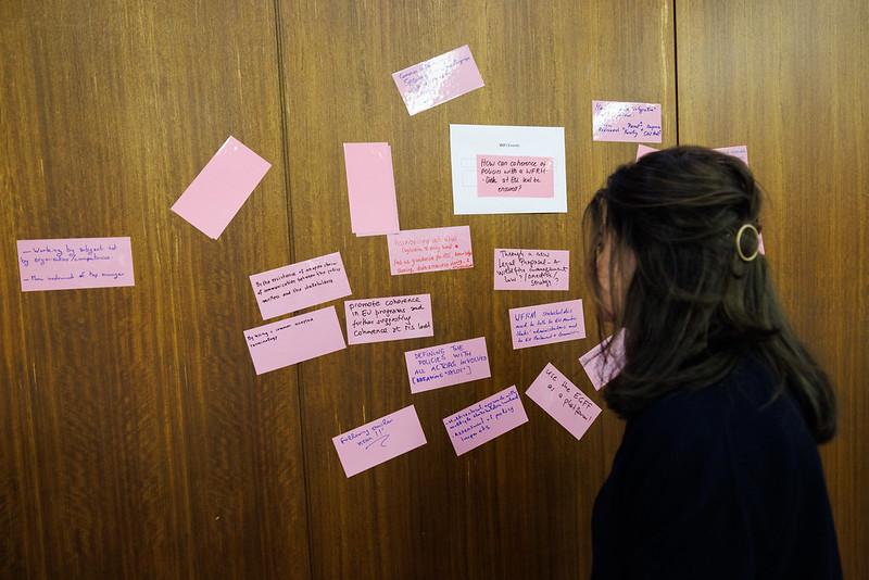Participant of the event during one of the thematic workshops.