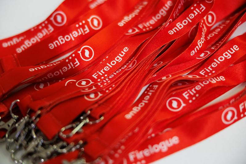 Firelogue lanyards.