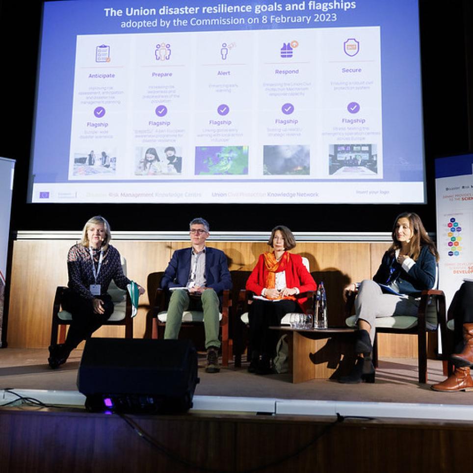 Speakers during a Discussion Panel.