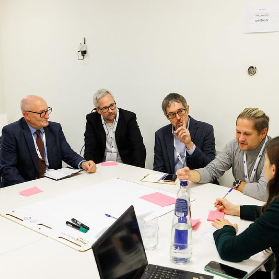 Participants during one of the workshops.