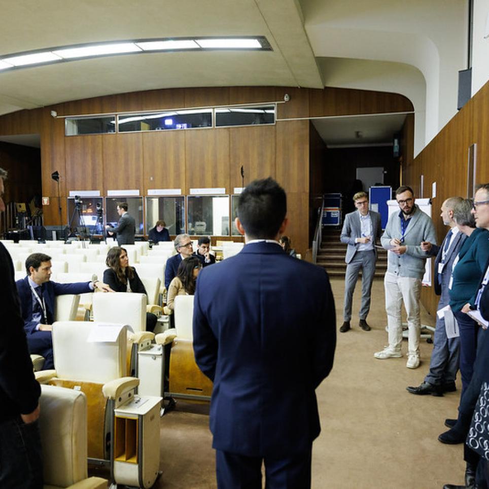 Participants during one of the workshops.