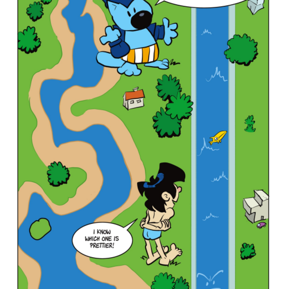 page out of the comic book