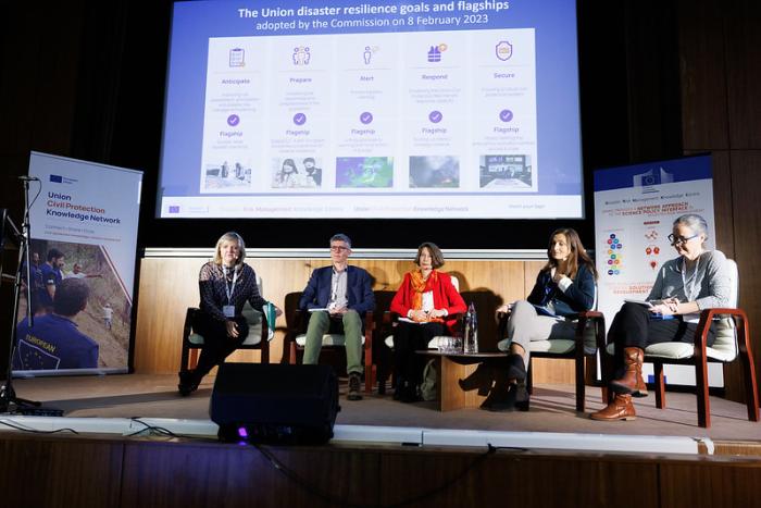 Speakers during a Discussion Panel.