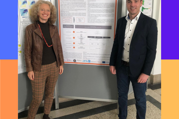 Delegates from the INEGMA-E2 project in front of their poster at DRD22