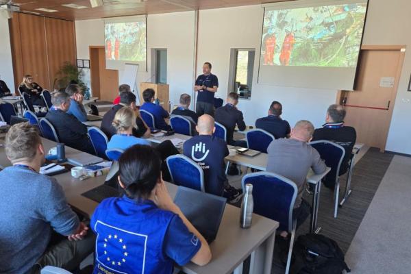 Participants during the EET course during a theoretical seminar. 