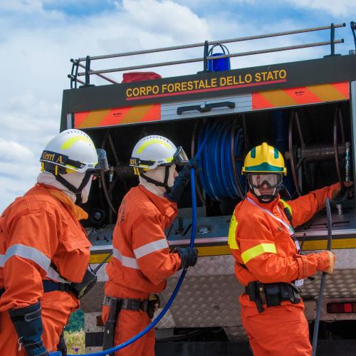 Pompiers Italie Exercise