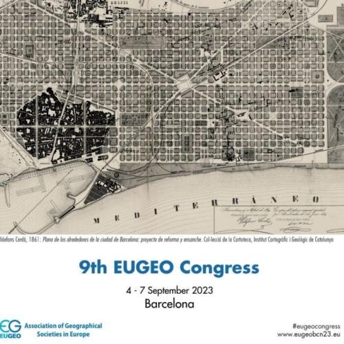 Poster of the 9th EUGEO Congress in Barcelona, Spain