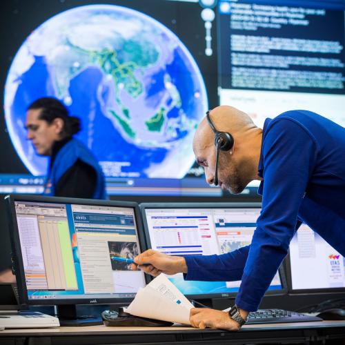 Emergency Response Coordination Centre from the inside