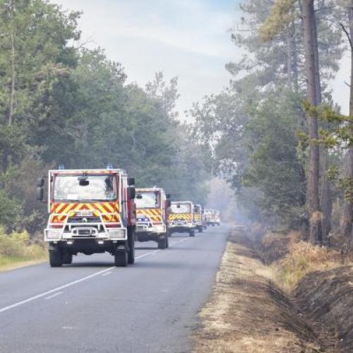 France fighting forest fires together 