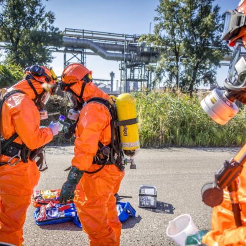 Scenario experts during the FORMATEX23 Full-Scale  Exercise in Linz 