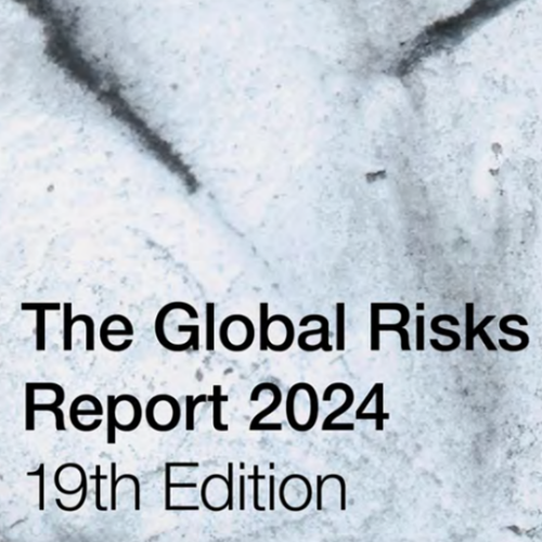 Title page of the World Economic Forum's Global Risks Report 2024