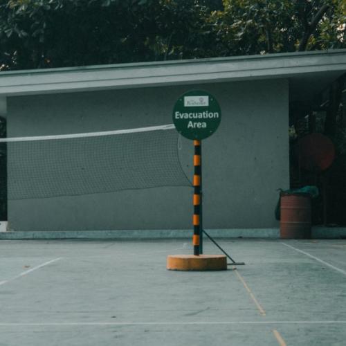 Evacuation warning sign