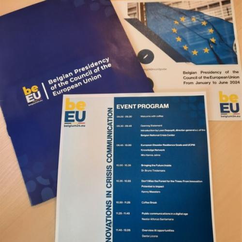 Innovation in crisis communication programme of the event