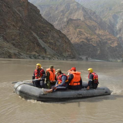 EU experts during an exercise