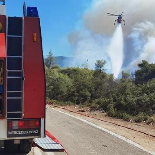 A helicopter during an EU MODEX exercise.