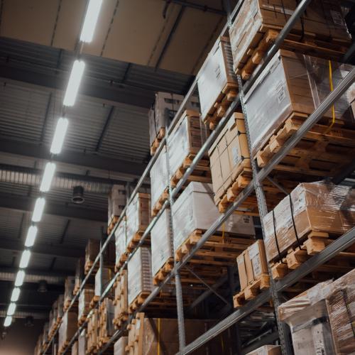  Rows of sealed pallets in a storage facility illustrate the logistics behind managing and deploying medical countermeasures across the EU