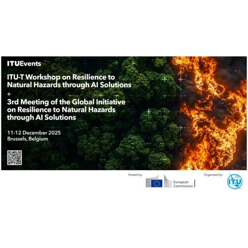 Poster showcasing wildfires and an upcoming workshop on resilience.