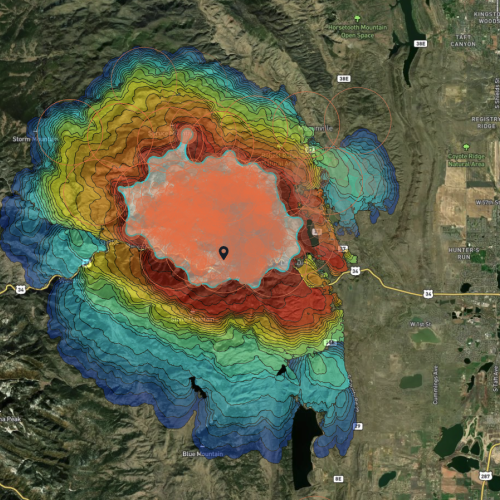 Alexander mountain fire spread in coloado