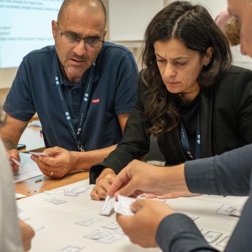 Participants during an event.