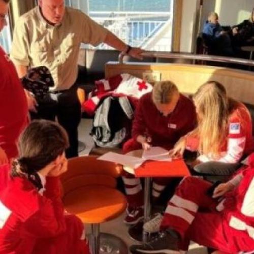 Civil protection experts during an EU MODEX exercise.