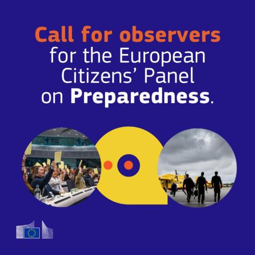 Call for observers graphic logo.