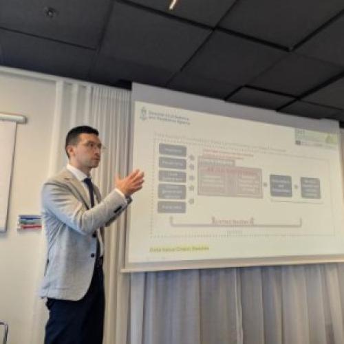 A participant during a presentation of TAFF 