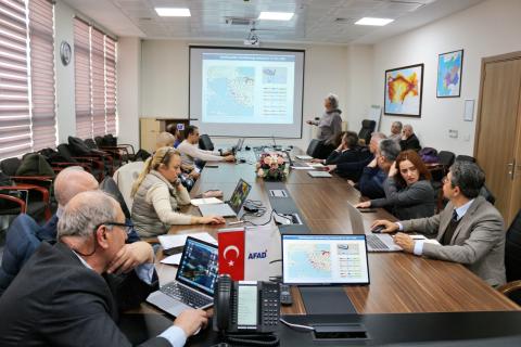 EReS project meeting in AFAD headquarters in Çanakkale (Türkiye) with members of all partners participating.